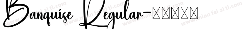 Banquise Regular字体转换